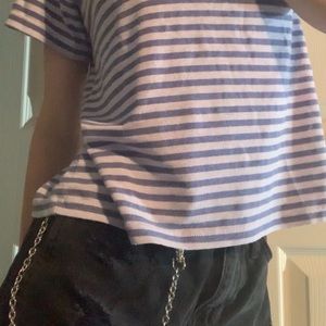 Vintage John Galt Striped Purple Tee